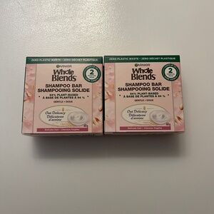 lot of 3 NEW Garnier Haircare Whole Blends Oat Delicacy Softening Shampoo Bar 60